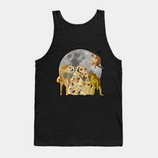 Halloween Creepy Doges Tank Top